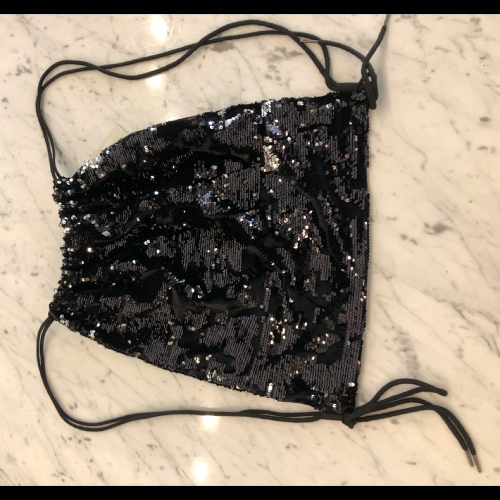 NEW: Pam and Gela Sequined Nap-Sack Bag